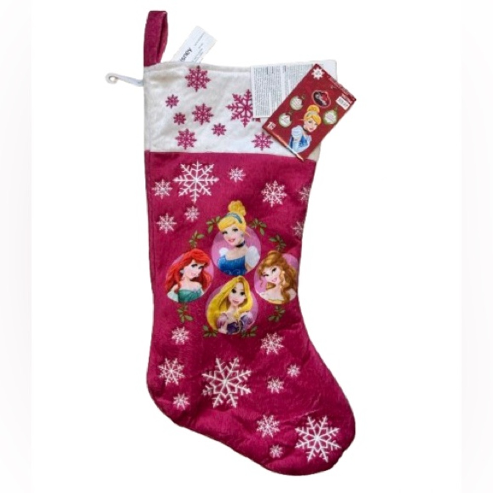 5 for $30 NWT! Disney Princess Pink Holiday Musical Stocking